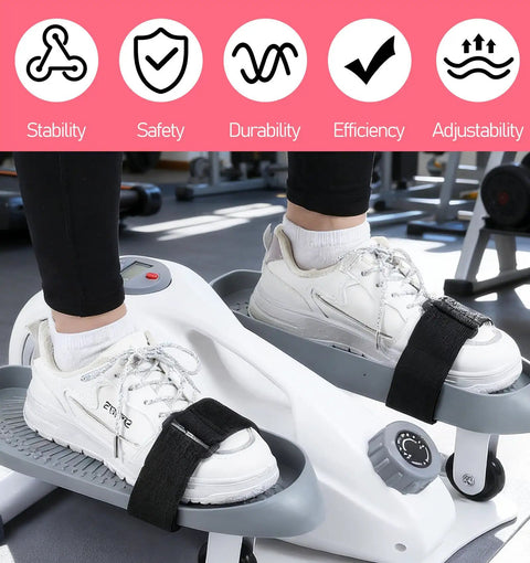 Two Pack Bike Pedal Straps For Stable Foot Retention Adjustable Leg Straps For Elliptical And Electric Pedal Machines