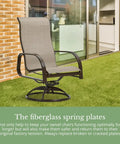Fiberglass Spring Plates 2 Pack For Patio Chairs on outdoor swivel chair, heavy-duty support to prevent sag and wobble