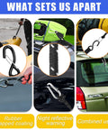 Heavy Duty Kayak Tie Down Straps Kit With Bow And Stern Loops And Easy No Knot Setup for Kayaks on roof racks and trailers