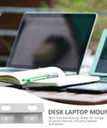 Heavy Duty Aluminum Under Desk Laptop Holder And Clever Space Saving Bracket For Straightforward Office Setups With Secure Hold, silver mount under desk.