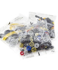 233 Piece Technic Parts Kit With Gears Axles Pins And Connectors Compatible With Major Technic Sets in plastic bags