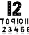 Multiplication Chart Posters For Classroom Black And White Bulletin Board Paper Cutouts 1 To 12 Numbers Skip Counting