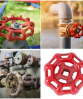 96mm Replacement Gate Valve Handwheel Outdoor Faucet 3.8 Inch Round Water Spigot Handle Square 9x9mm Broach