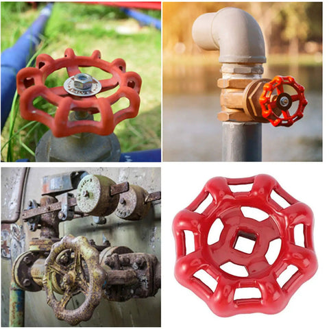 96mm Replacement Gate Valve Handwheel Outdoor Faucet 3.8 Inch Round Water Spigot Handle Square 9x9mm Broach