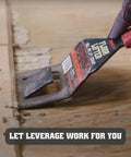 Floor Lifter Pro Demolition Tool for Easy Removal of Hardwood Floors Ceramic Tile Trim and Countertops Ultimate Remodeling Multi Tool shown scraping tile