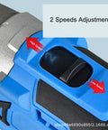 Heavy Duty 16.8V Cordless Electric Sheet Metal Cutter With Steel Gears And 1500mAh Battery showing speed adjustment feature.