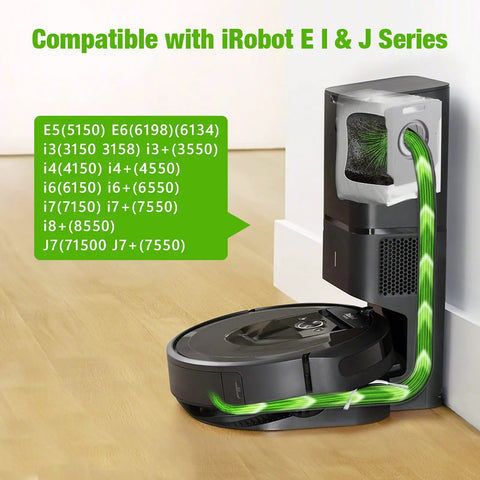 Compatible Roomba Replacement Parts Kit For E5 E6 E7 J7 i7 i7+ i6 i6+ i4 i3 i3+ i8 i8+ with vacuum and docking station