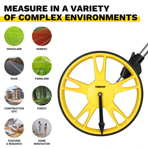 Straight Up Accurate 12 Inch Measuring Wheel For Quick Distance Tracking In Feet Folds Flat For Easy Storage With Simple One Key Reset And Carry Bag Ready To Roll On Any Project Site No Sweat Guaranteed