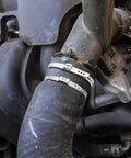 Installed 36 Pack CV Boot Clamps Kit With 304 Stainless Steel Crimp Bands And Adjustable Ear Design on drive shaft.