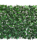 Expandable Fence Privacy Screen For Balcony And Patio Outdoor Decor Faux Ivy Fencing Panel Artificial Hedges With Single Sided Leaves In Realistic Green Ivy Look UV Stabilized Sun And Weather Resistant