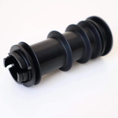 Close-up of black 4 Pack Plastic Insert Bushing For 1 5 8 Inch Patio Chair Replacement Swivel Base Post Seat Fits 1 Inch Post
