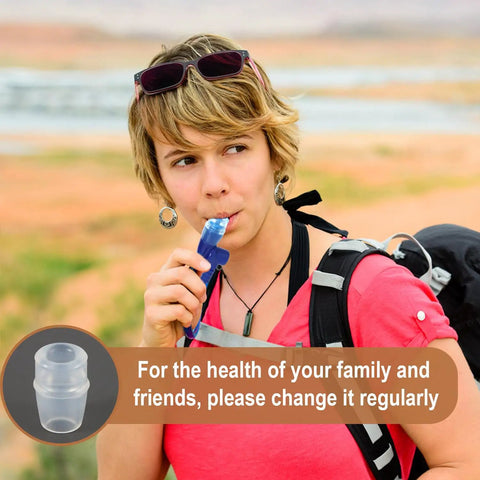Blue Bite Valve Replacement Nozzles For Hydration Packs And Reservoirs, BPA Free Silicone Mouthpiece, Hydraulics Compatible, Easy Swap For Osprey Hydration Packs And Hydrapak Reservoirs