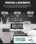 6 Inch Digital Caliper With LCD Display Stainless Steel Electronic Vernier Calipers IP54 Waterproof in use, showing measurements