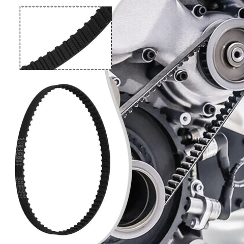Close-up of 9.2mm Timing Belt With 74 Or 76 Teeth For 148XL037 150XL037 152XL037 Cog Drive Belt on engine component