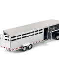 Sundowner Horse Trailer With Gooseneck Hitch For Farm Toys And Toy Trucks Realistic Details Working Rear And Side Doors 1 By 20 Scale