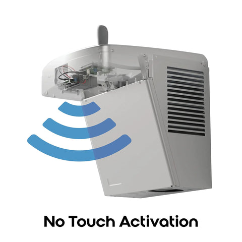 VersaCooler II Combo ADA Electronic Bottle Filler And Filtered Refrigerated Drinking Fountain Includes 8 GPH Lead Free 100 Micron Strainer Greystone Unit with no-touch activation feature
