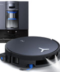 Omnicyclone Robot Vacuum And Mop With 22,000 Pa Blast Suction FocusJet 46,000 Pa Spray shown with docking station.