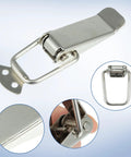 Universal Car Bumper Security Hooks With Quick Release Locks For Trunk And Fender Panels, Durable Silver Tone 105x33mm, 2 Pack view