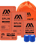 Go To First Aid Splint Kit With Four Sizes Malleable Splints And Two Medical Tapes In Durable Pouch for camping and hiking