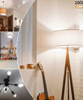 Powerful 100W Equivalent E26 LED Bulbs Daylight White 6500K Non-Dimmable lighting in various home settings