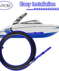 Reverse Shift Cable For Jet Boats 2007 To 2018 with boat illustration and installation label