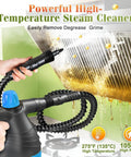 Easy Clean Handheld Steam Cleaner For Home And Car 275F High Temp Fast Heat Multi Surface Steamer Chemical Free cleaning hood