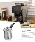 Turkish Teapot 180ml Milk Frothing Pot Stainless Steel Induction Coffee Pot For Quick Brews Durable Milk Pan with a comfortable handle
