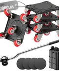 No Sweat Moving Heavy Duty Furniture Movers With Five Wheel Dollies Engineered For Heavy Loads Zero Hassle 360 Swivel Casters and smooth ride accessories.