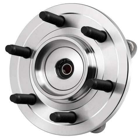 Front view of Front Wheel Hub And Bearing Assembly 515119 For Ford F150 2009 2010 And Lincoln Navigator 2003 2006 Six Lug With ABS