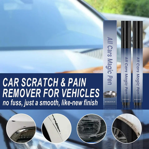 Universal Car Scratch Remover Pen Kit For All Colors, Magic Paint Touch Up Pen For Vehicles, Weatherproof Scratch Repair