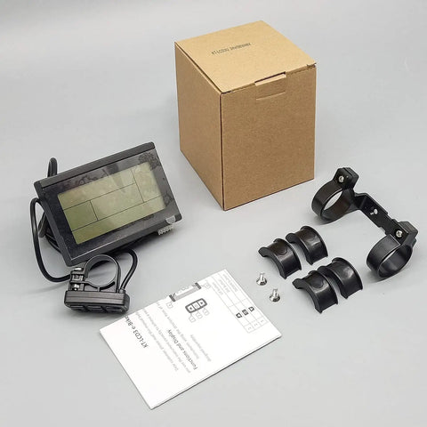 KT LCD3 Electric Bike Display 24V 36V 48V Waterproof Plug KT Controller Compatible Retrofit Kit Accessory For Clear Readouts Easy Install Durable Screen For E Bikes And Pedal Assist