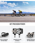 Cyclists using Rally XC210 Dual Sensing Power Meter Pedals for mountain and gravel riding, showcasing precision power.