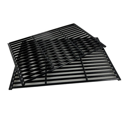 Rock Solid Porcelain Coated Cast Iron Cooking Grid Grill Grate Replacement For Charbroil Brinkmann 19X25 Inch set of two grates