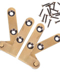 Heavy Duty Hidden Door Pivot Hinges In Bronze Spring Loaded Self Closing Pivot for Wood Doors and Secret Bookcase Hardware