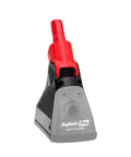 Front view of Motorized Grout Cleaning Tool For Deep Carpet Cleaners With 1 Inch Grout Line Guides, Flexible 45 Degree Joint.