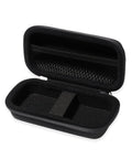 CaseSack Case for Magpie The First Bilateral Laser Measurement Tool - Magpie VH-80, black semi-hard carrying case opened.