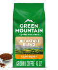Breakfast Blend Ground Coffee, Smooth Light Roast With Nutty Notes And Cocoa Sweetness, Bright Morning Start, Farm Grown Goodness, Sustainably Sourced, 12 Ounce Bag