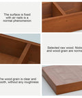 Detailed view of All Natural Wood Sorting Tray With Multi Grid Compartments For Jewelry Beads Craft Supplies Game Pieces