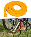 Lightweight Tubeless Bike Tire Inserts Give Solid Puncture Protection For Mountain And Road Bikes Fitting 2.3 To 2.5 Inch Tires Level Up Turns Climbs Descents And Braking For An Awesome Ride Easy Setup For More Trail Time featuring EVA material insert and bike setup in nature