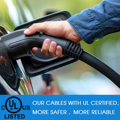 50 Amp charging connection with Fifty Foot 6/4 SOOW Heavy Duty Portable Power Cord 50 Amp Six AWG Four Conductor Industrial Extension Cable.