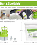 Heavy-Duty Tankless Water Heater Flushing Kit With Powerful Circulation Pump And Durable Stainless Steel Hoses For Hassle-Free Descaling and Tough Mineral Buildup Removal Includes A Robust 3-Gallon Bucket And Essential Gear For Annual Maintenance quick start guide with pump, hoses, and descaler.