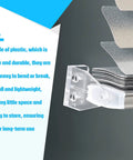 Crystal Clear Window Blind Hold Down Brackets No Sweat Mini Plastic Tension Clips For Roller Shades And Blinds Quick Setup Sturdy Home Hardware showing clear plastic clip holding roller shade.