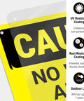 No Welding Allowed In This Area Sign Durable Aluminum For Indoor Outdoor Use No Fade Rust Free American Made Safety Sign close-up