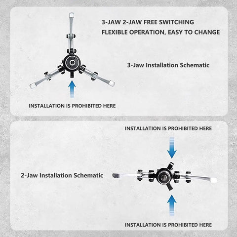Illustration of Beefy Hydraulic Puller Set 50T With 2-Jaw Or 3-Jaw Separator for installation guidance.