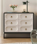 White dresser with 4 Pack Solid Antique Brass Cabinet Ring Pulls Set For Drawers And Cabinets, vintage style hardware