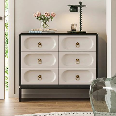 White dresser with 4 Pack Solid Antique Brass Cabinet Ring Pulls Set For Drawers And Cabinets, vintage style hardware