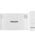 Wireless Doorbell Kit With Battery Operated Receiver And Push Button 150 Ft Range 4 Volume Levels 2 Melodies Ding Dong