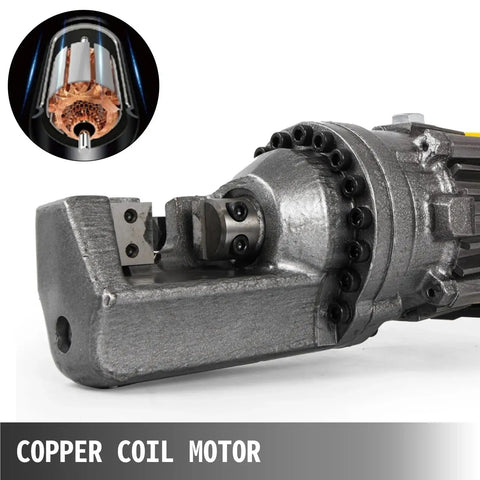 Heavy Duty RC 16 Portable Electric Hydraulic Rebar Cutter Cuts 4Mm To 25Mm Steel Bars Fast With Pure Copper Motor close-up.