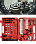 Heavy Duty Gear Puller Set With 3 Inch 4 Inch 6 Inch And 8 Inch Jaw Pullers Plus Internal External Bearing Separator in a red case
