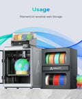 Dual Tier Filament Storage Box For 3D Printers With Magnetic Closure Keeping Filaments Dry Moisture Proof And Damp Proof